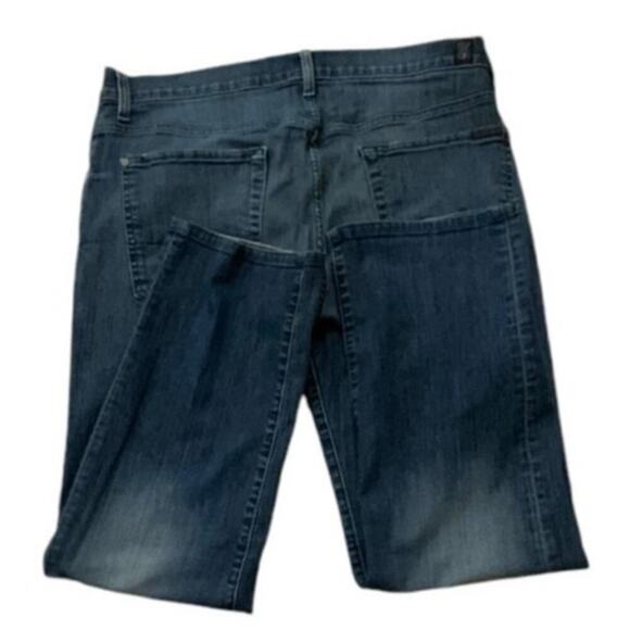 For All Seven Mankind Austyn Jeans Mens 36 Whiskers Stretch Mid Wash Streetwear - Picture 4 of 12
